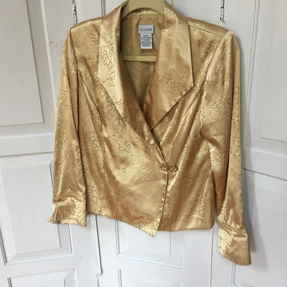 Metaphor Tops - Metaphor Gold Blouse with Sparkle